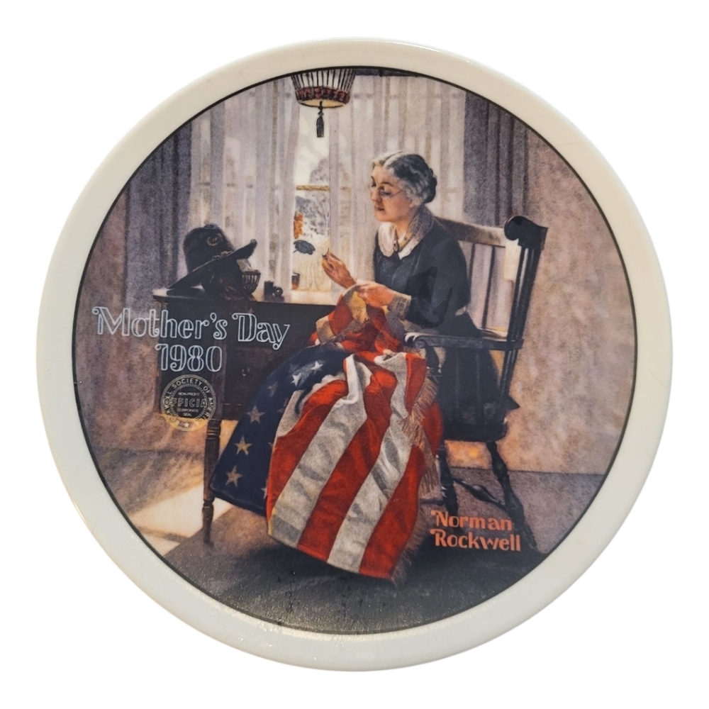 Vintage Norman Rockwell 1980 Mother's Day Plate 'A Mothers Pride' Ltd Edition